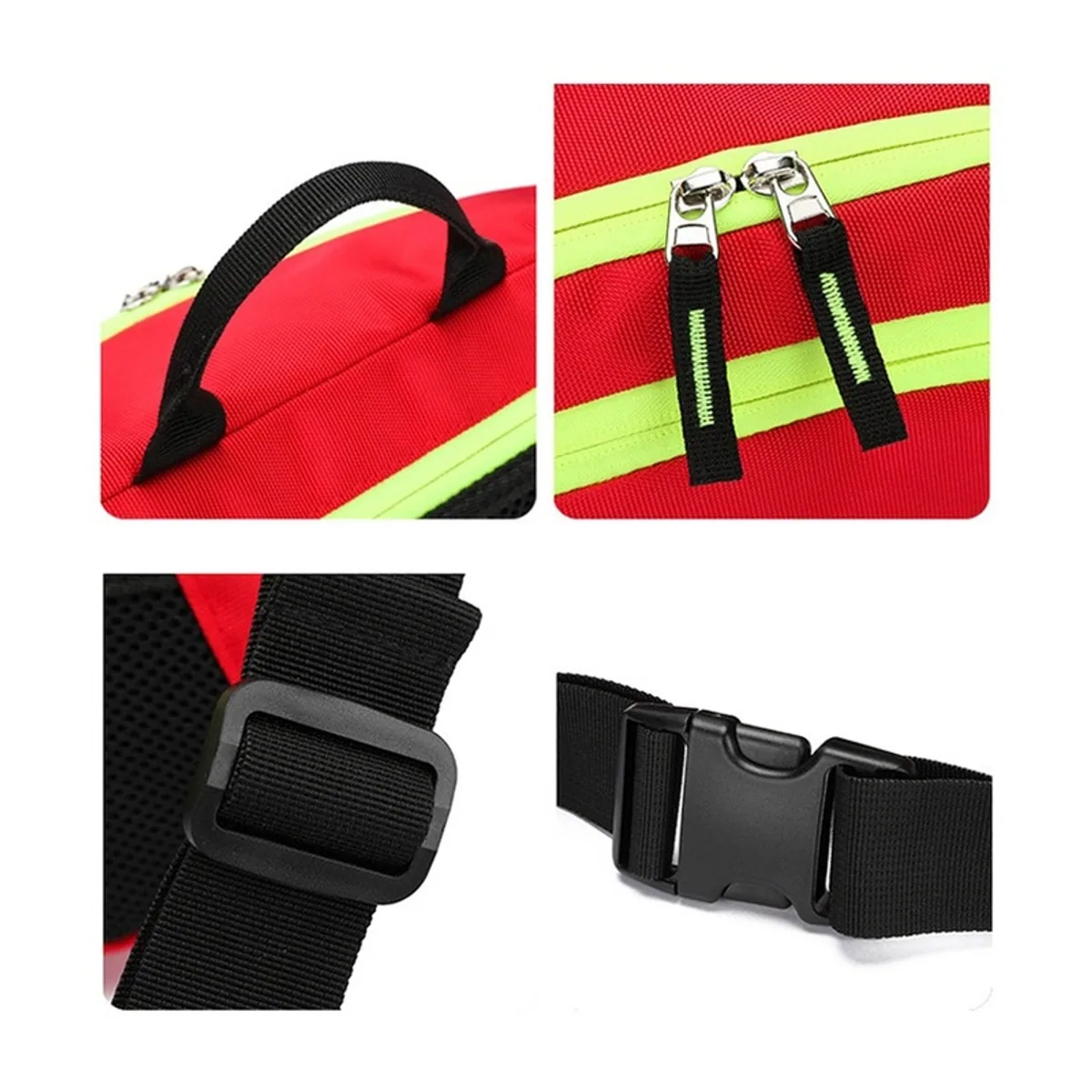 Red emergency waist bags detail view 3 - SKU 09923