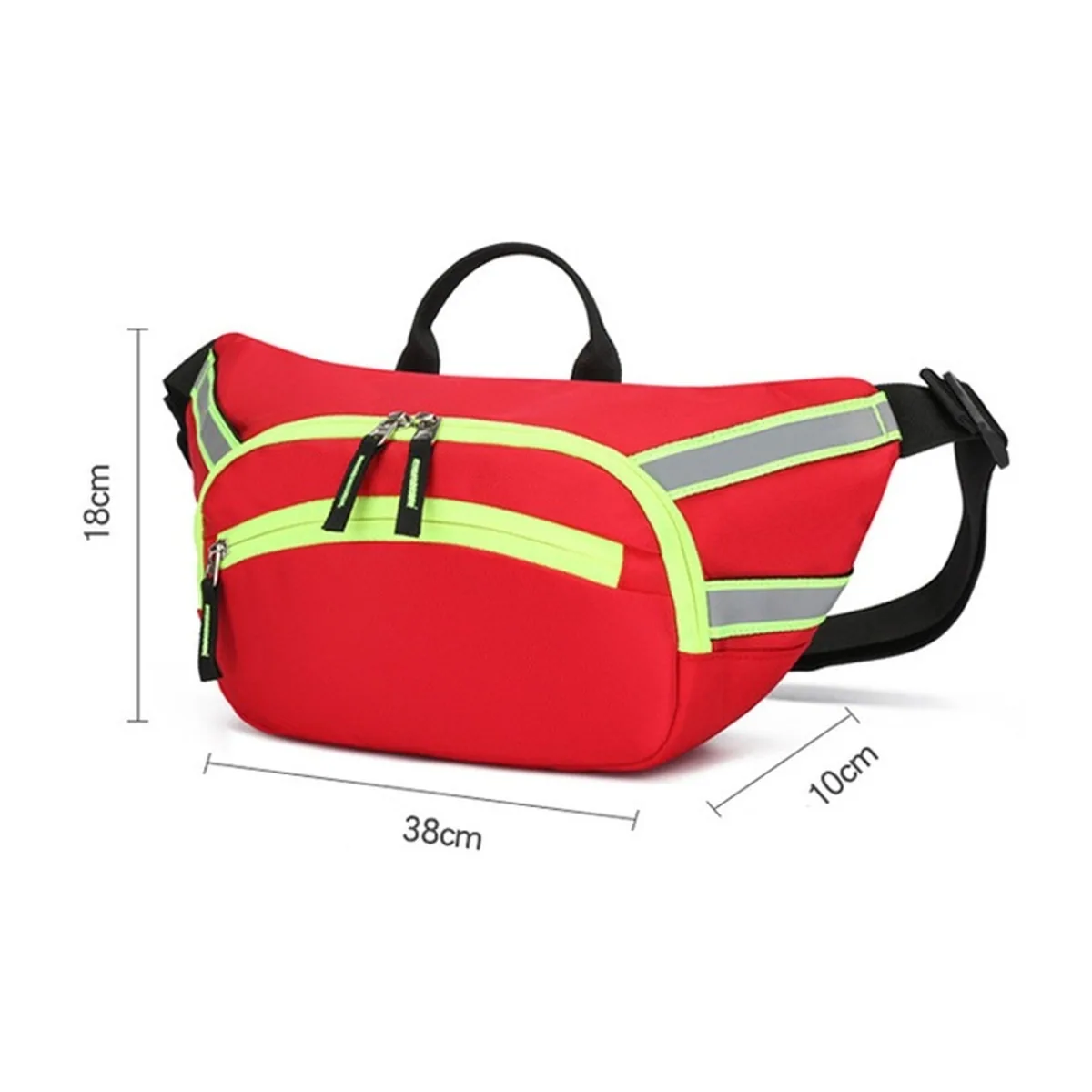 Red emergency waist bags detail view 4 - SKU 09923