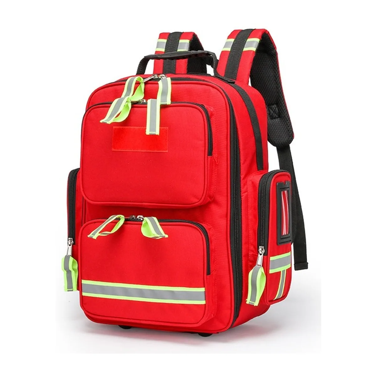 Orange/Navy Blue/Red medical emergency backpacks detail view 1 - SKU 09926