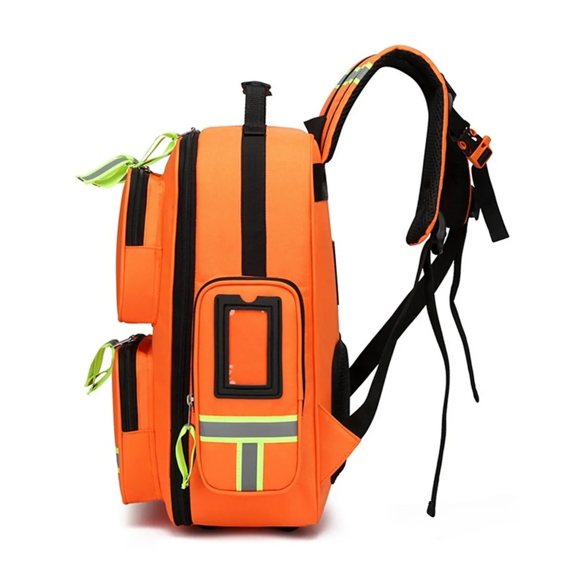 Orange/Navy Blue/Red medical emergency backpacks detail view 7 - SKU 09926