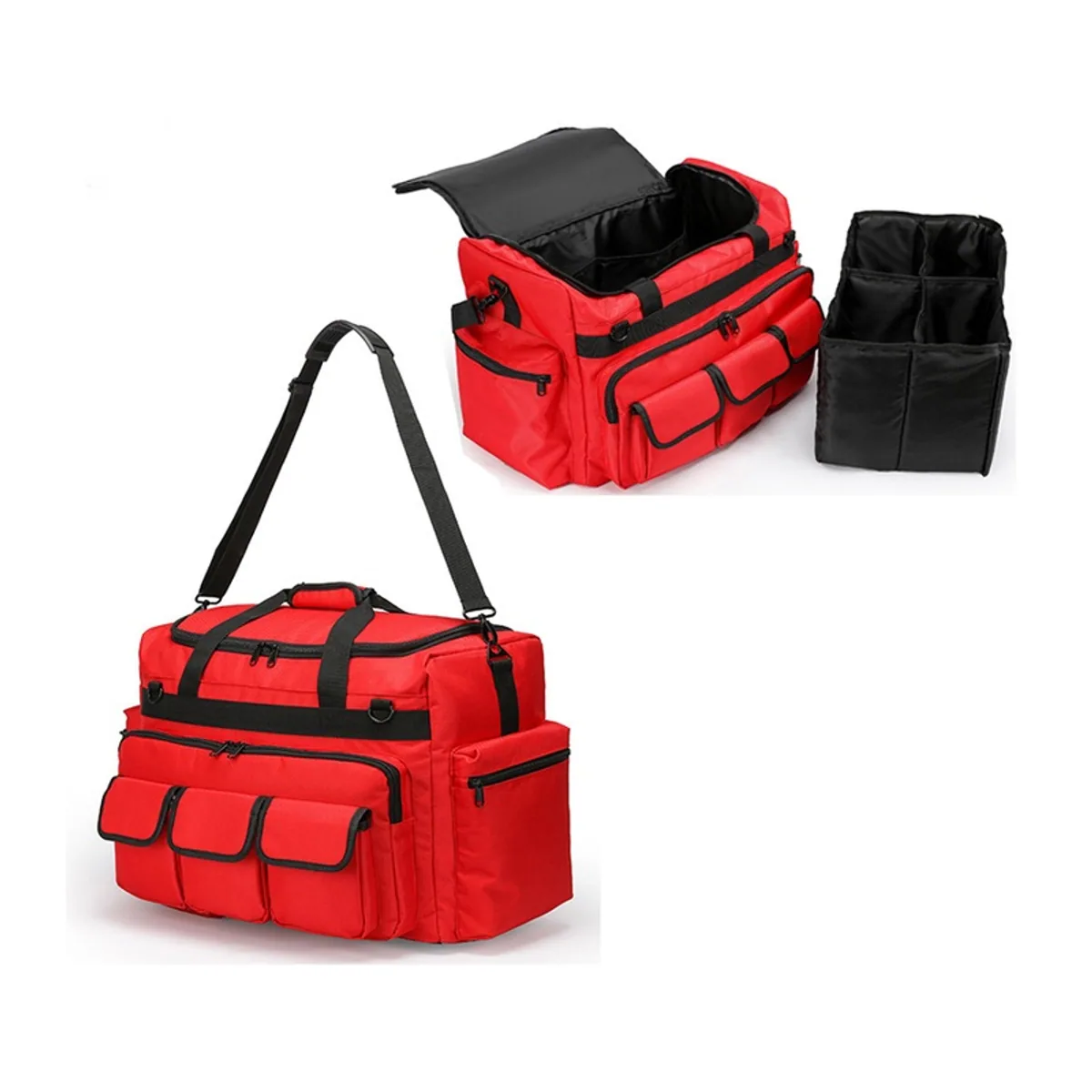 Red rescue duffel bags detail view 3 - SKU 09927
