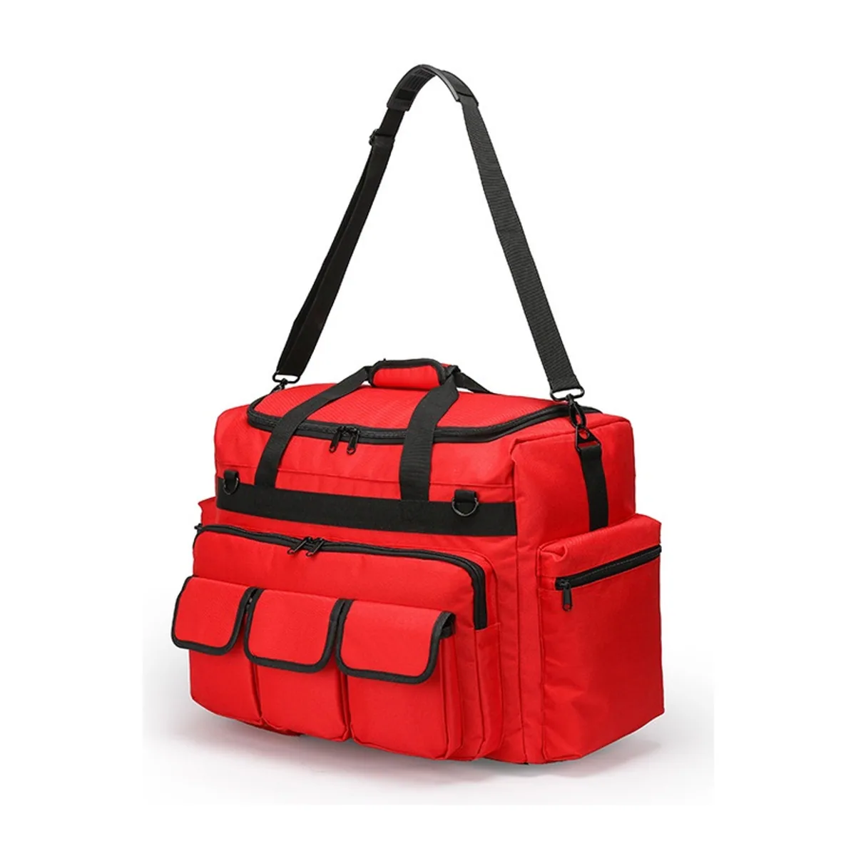Red rescue duffel bags detail view 4 - SKU 09927