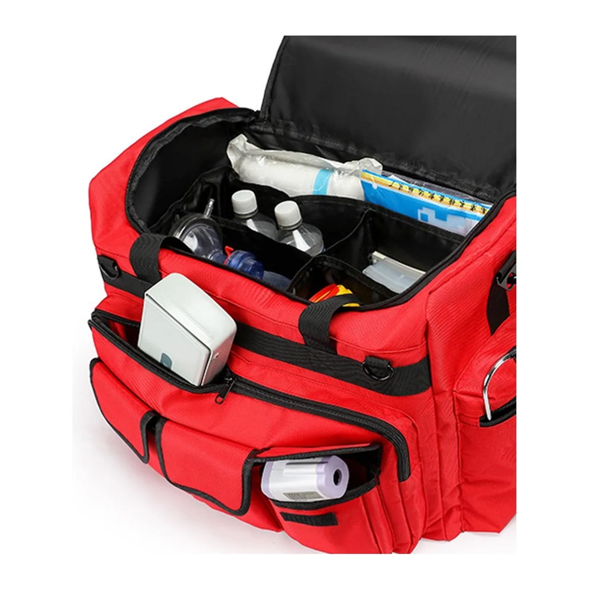 Red rescue duffel bags detail view 6 - SKU 09927