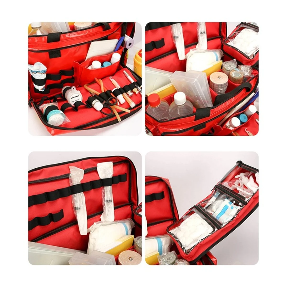 Red waterproof pvc rescue bags detail view 5 - SKU 09930P