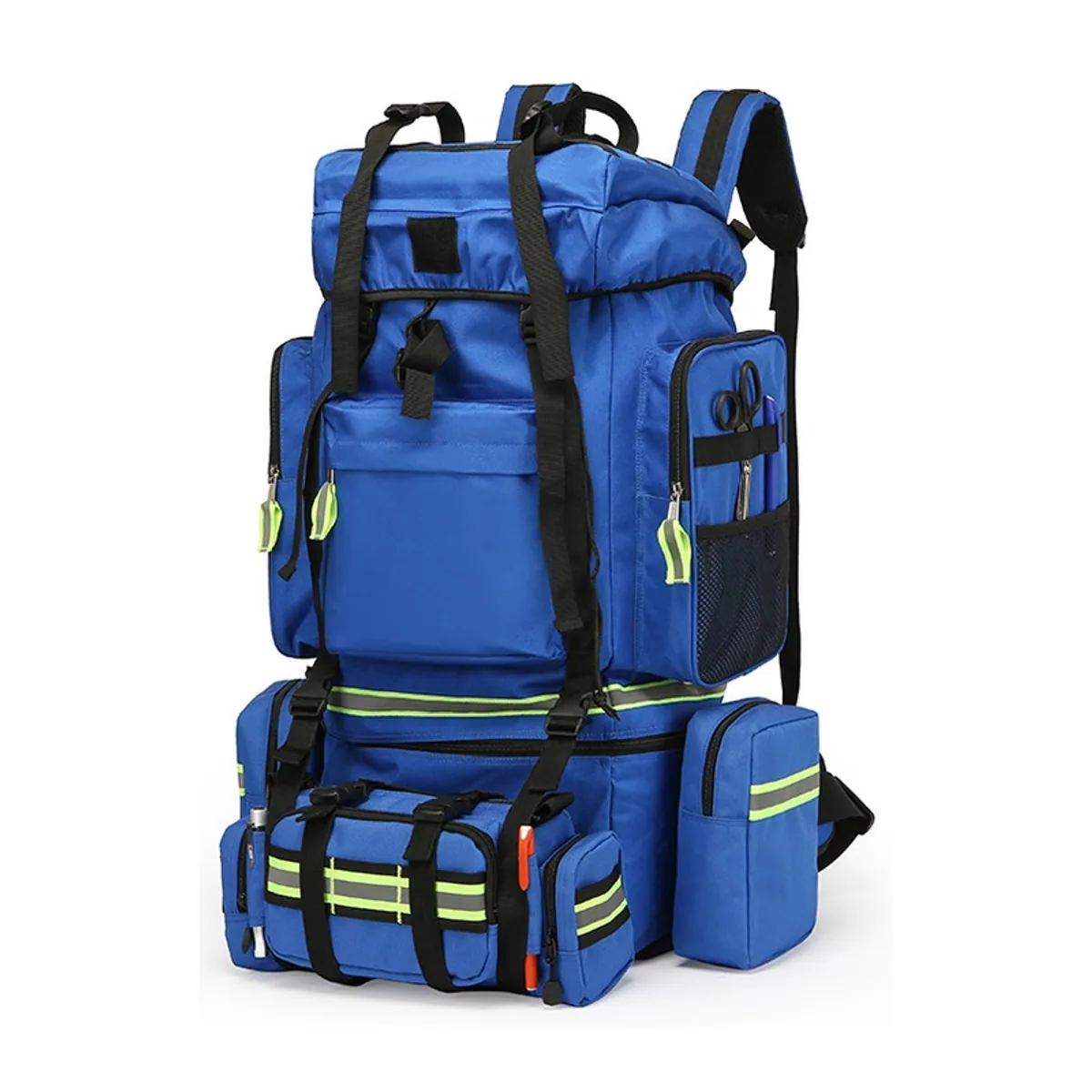 Red/Black/Blue outdoor rescue backpacks detail view 2 - SKU 09931