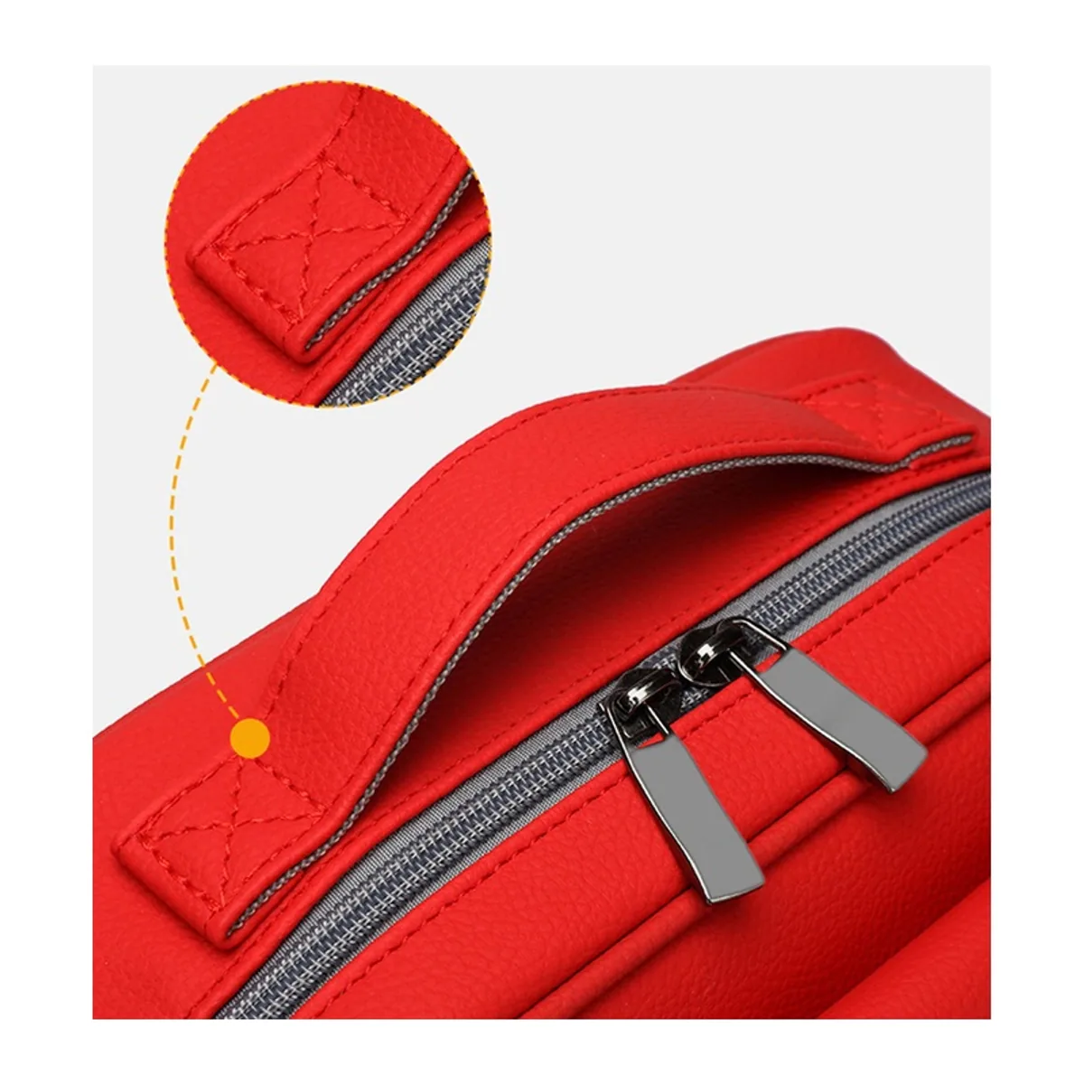 Red/Navy Blue/Orange/Beige emergency waist bags detail view 1 - SKU 09932