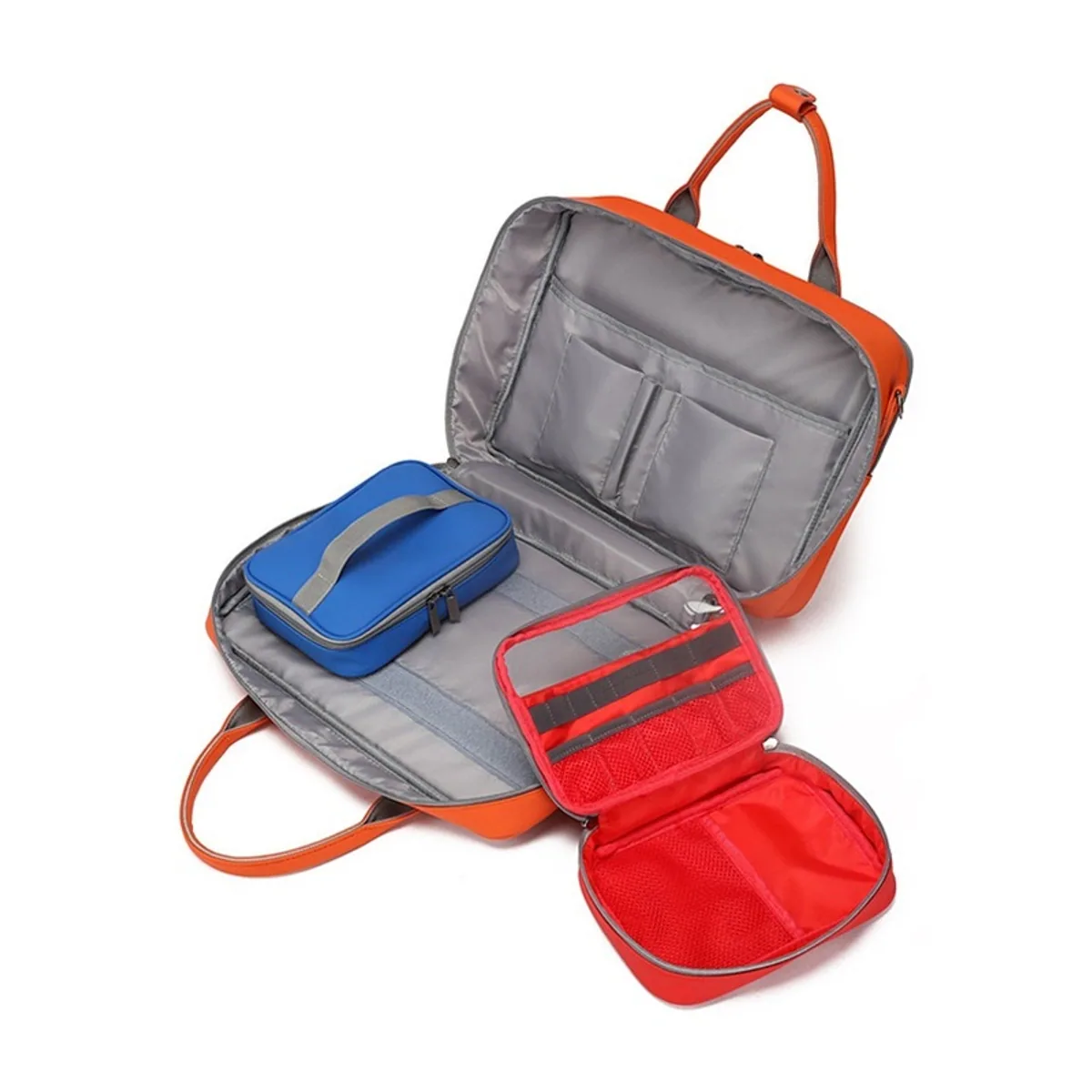 Orange Red/Black/Navy Blue/Coffee Color/Khaki Color medical emergency backpacks detail view 2 - SKU 09934