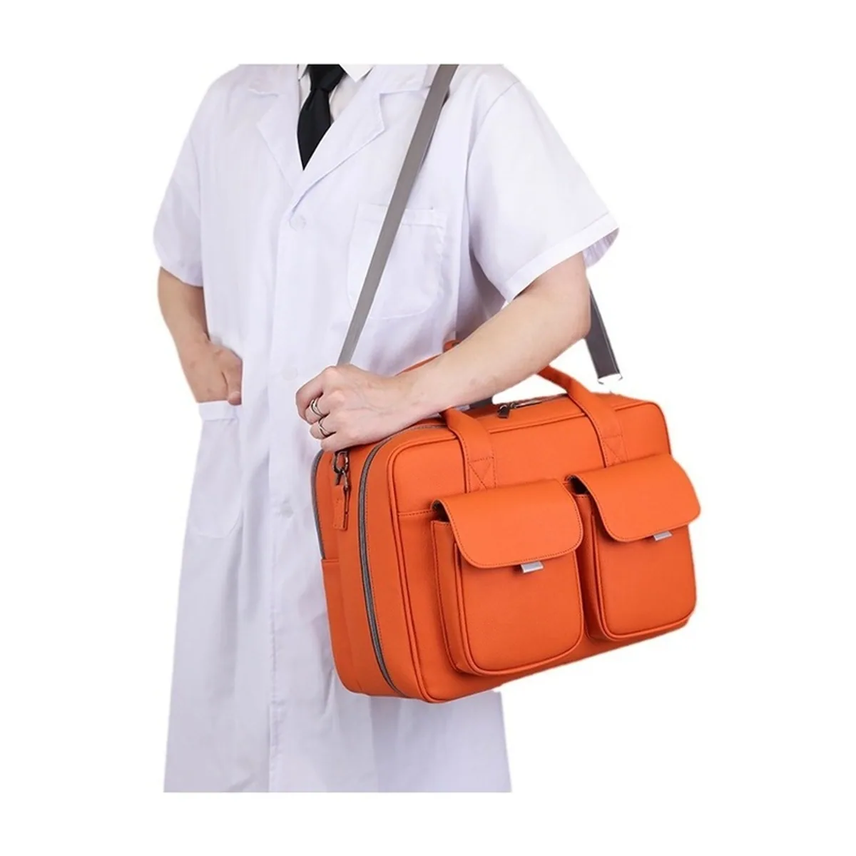 Orange Red/Black/Navy Blue/Coffee Color/Khaki Color medical emergency backpacks detail view 7 - SKU 09934