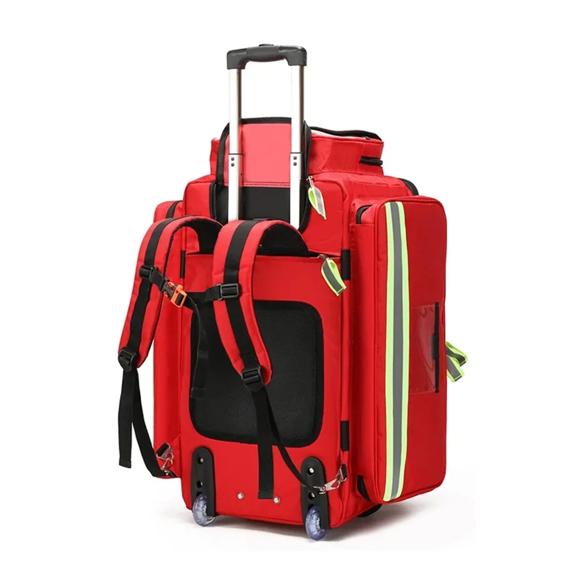 Red/Navy Blue waterproof pvc rescue bags detail view 4 - SKU 09935