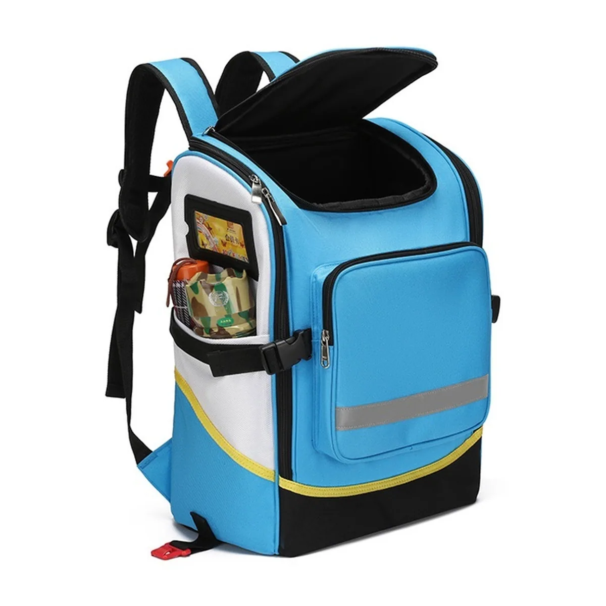 Red/Royal Blue/Military Green/Black medical emergency backpacks detail view 1 - SKU 09936