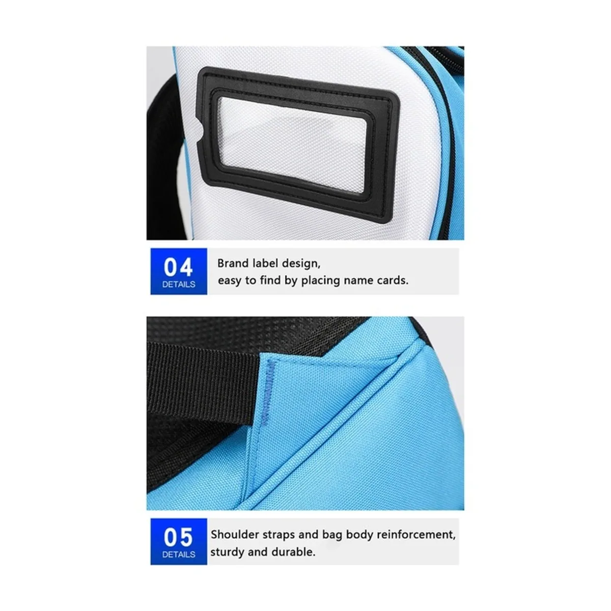Red/Royal Blue/Military Green/Black medical emergency backpacks detail view 2 - SKU 09936