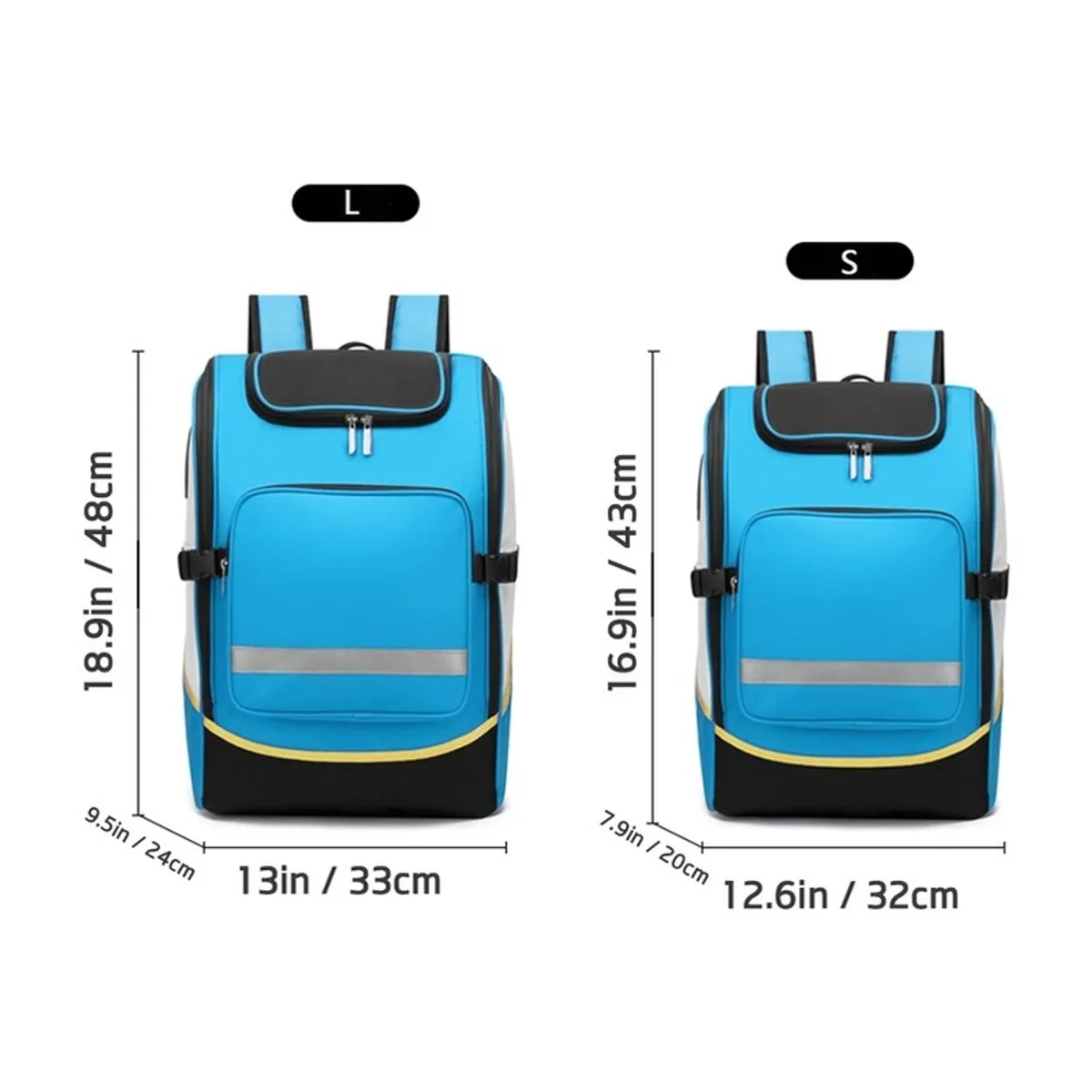 Red/Royal Blue/Military Green/Black medical emergency backpacks detail view 3 - SKU 09936