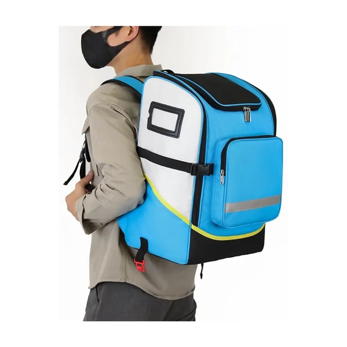 Red/Royal Blue/Military Green/Black medical emergency backpacks detail view 6 - SKU 09936
