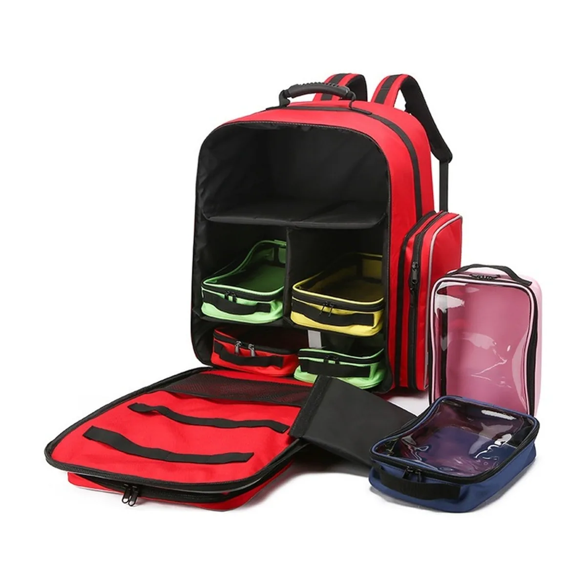 Red rescue duffel bags front view - SKU 09940