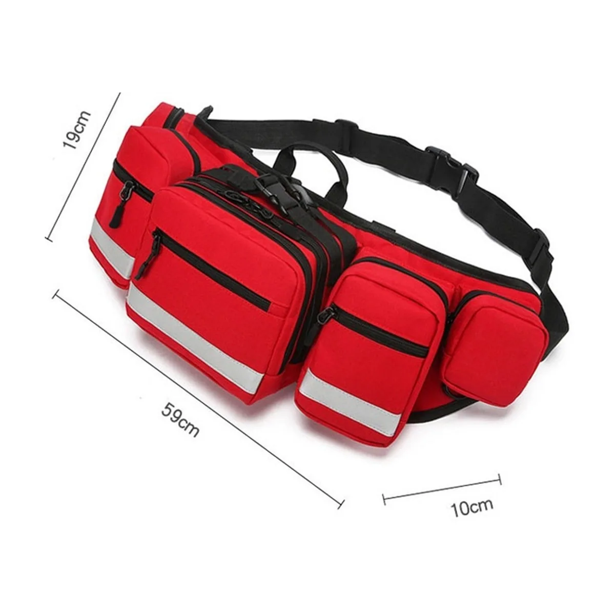 Red emergency waist bags detail view 2 - SKU 09941