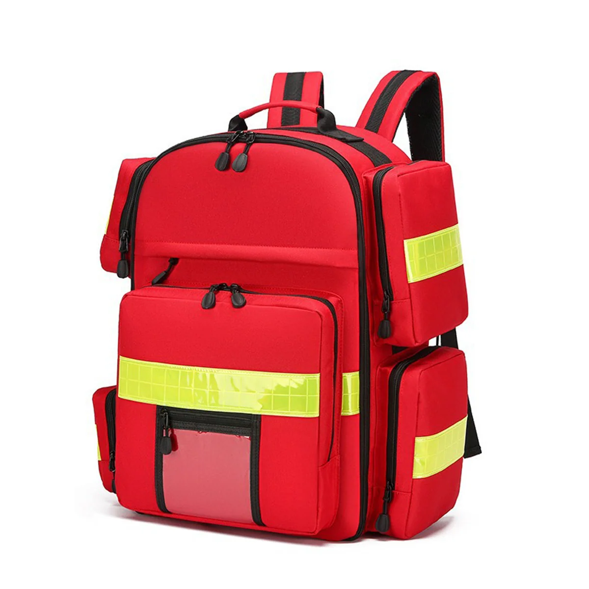 Red medical emergency backpacks detail view 1 - SKU 09950