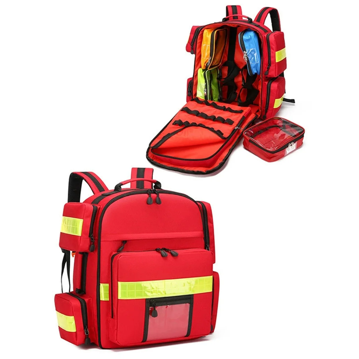 09950 Custom Medical Bag Multi-functional Outdoor Rescue Bags Large Capacity Multi-pocket Fire Carry Bag with Handle