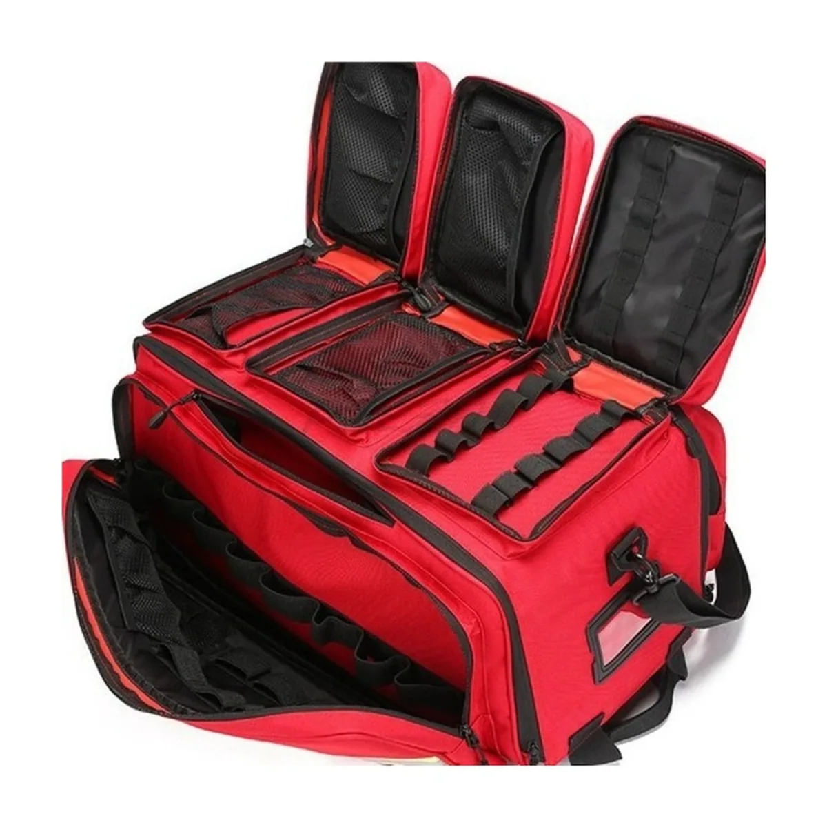 Red/Black rescue duffel bags detail view 3 - SKU 09951