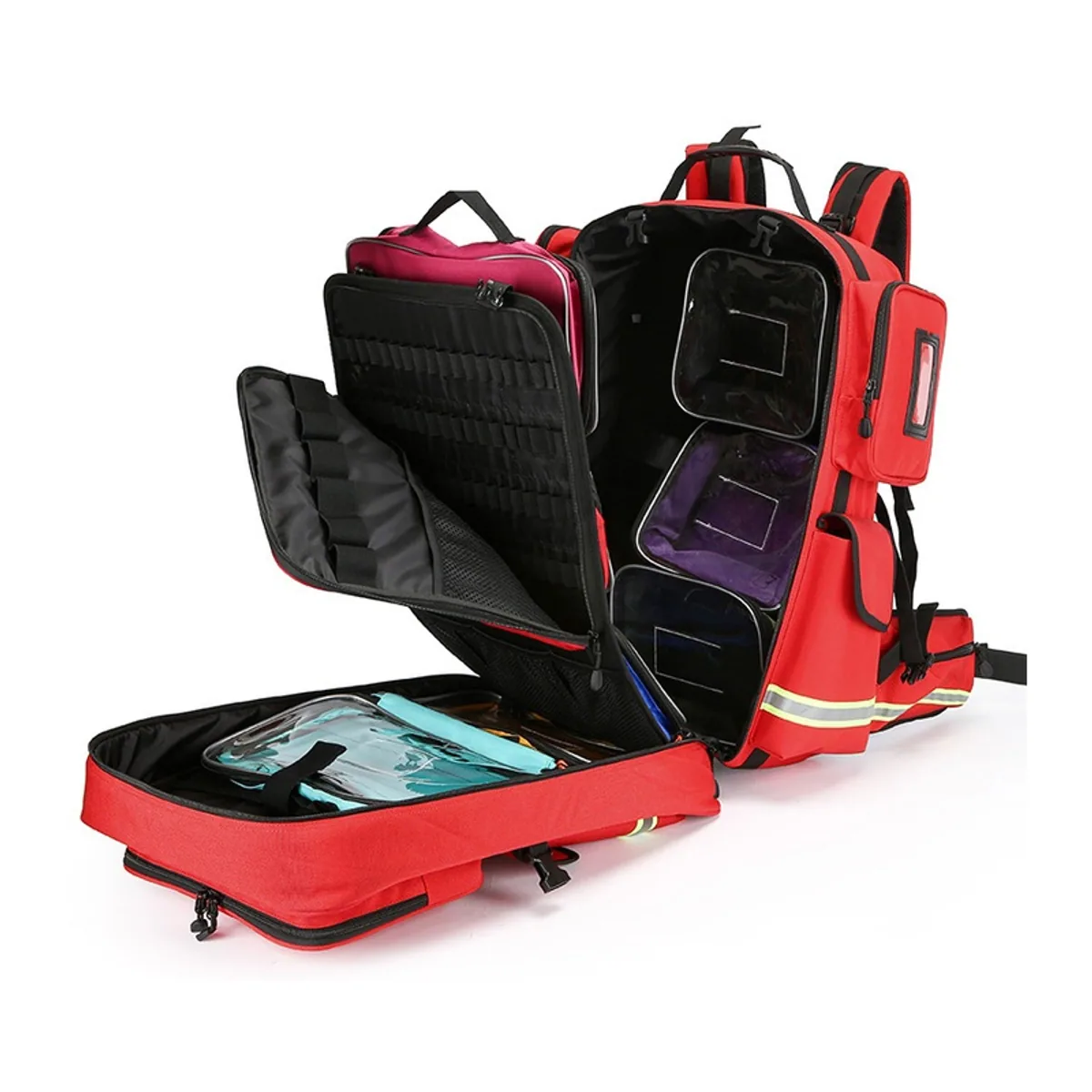 Red rescue duffel bags detail view 3 - SKU 09961