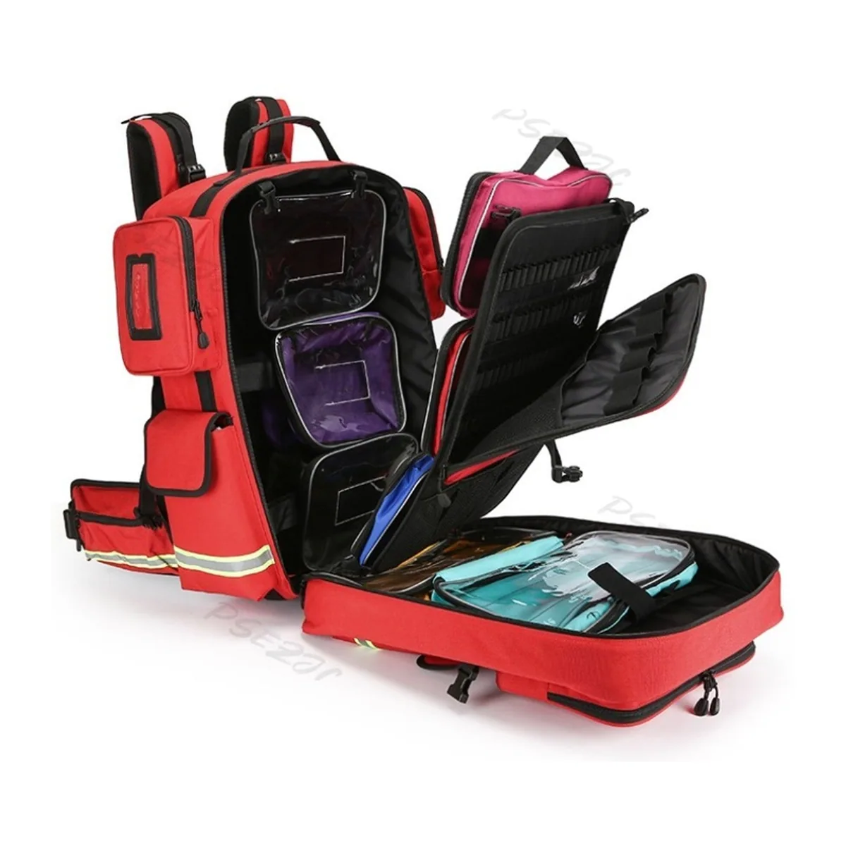 Red rescue duffel bags detail view 6 - SKU 09961