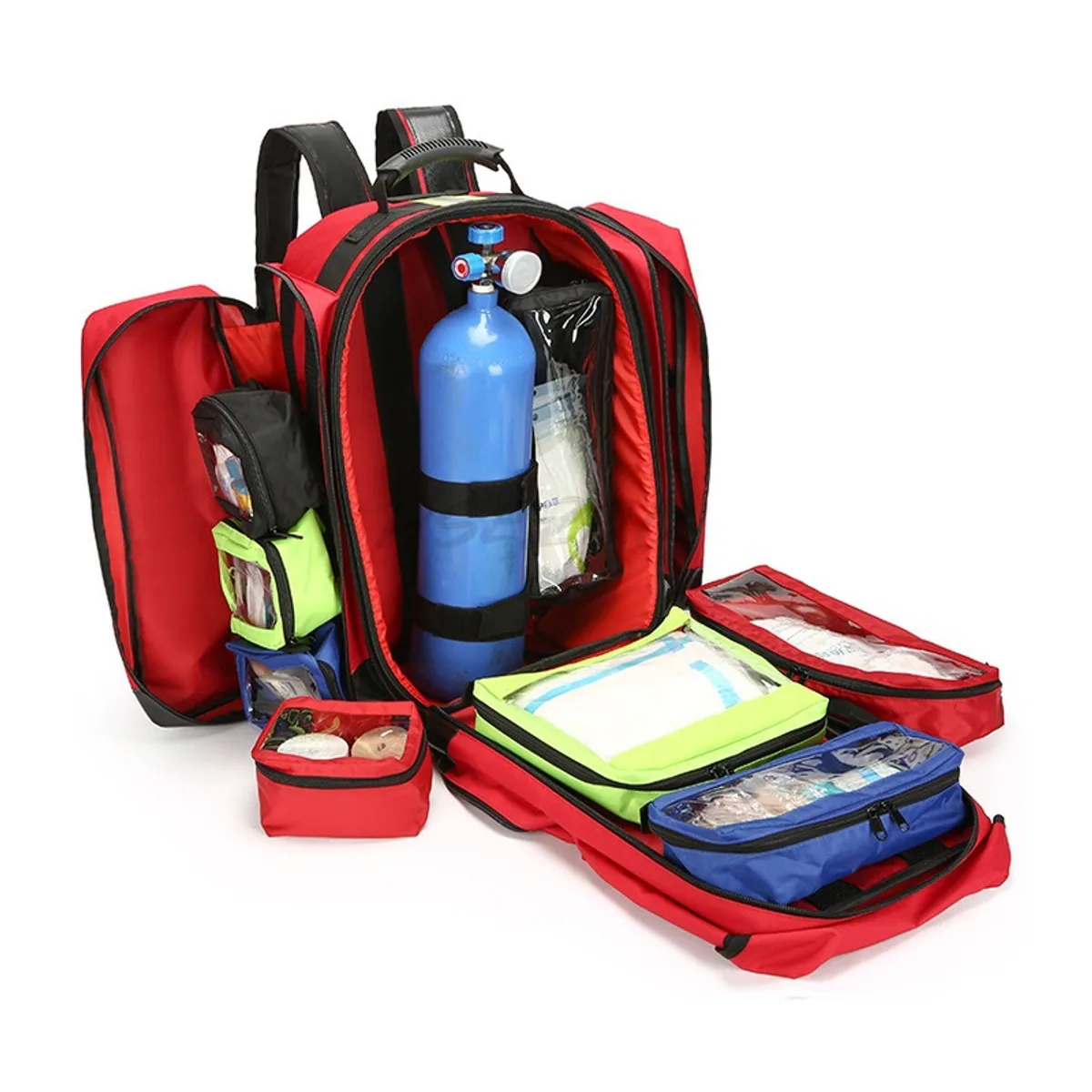 Red rescue duffel bags detail view 2 - SKU 09965