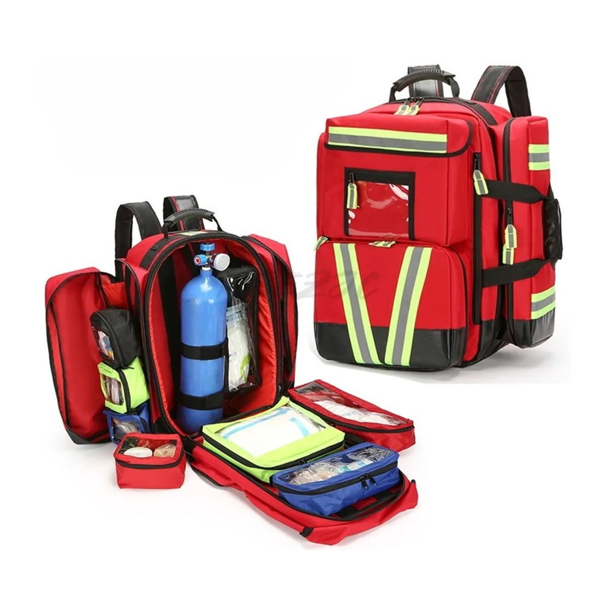Red rescue duffel bags detail view 3 - SKU 09965