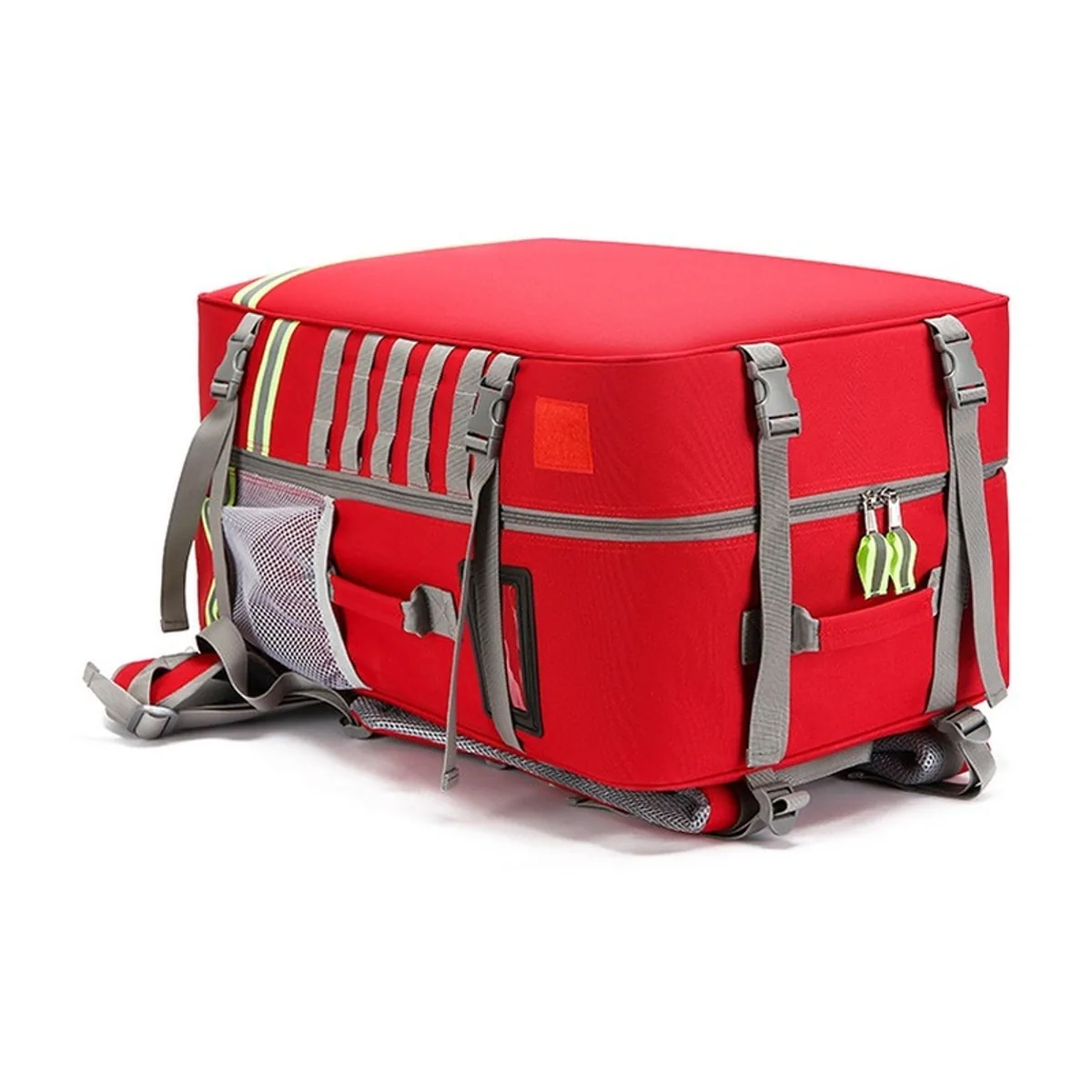 Red/Blue rescue duffel bags detail view 3 - SKU 09966