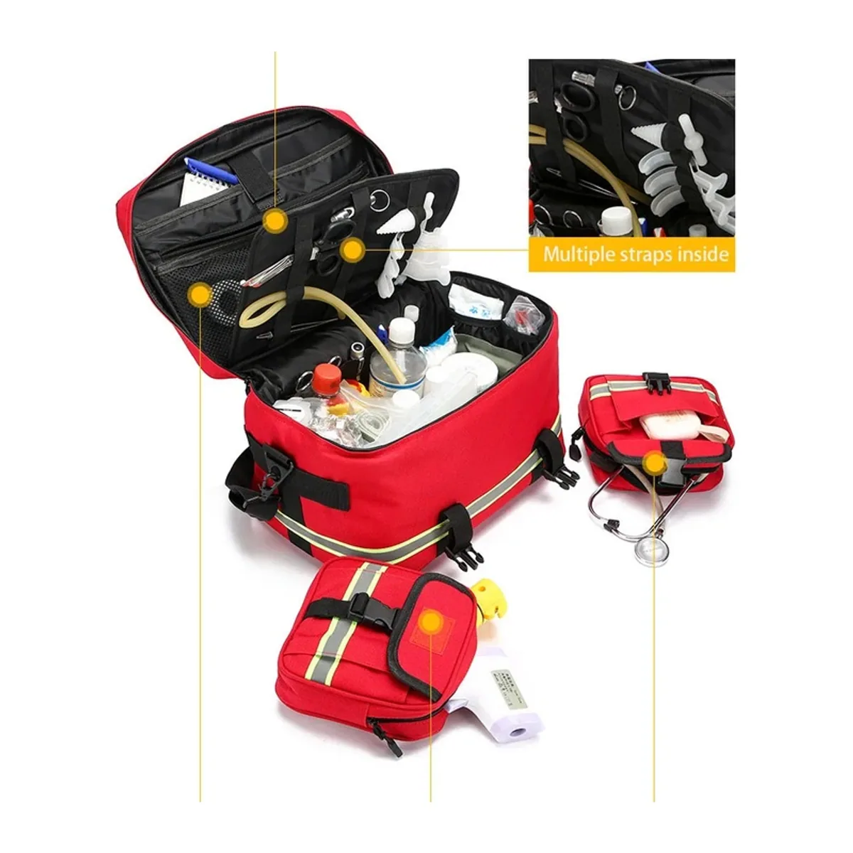 Red/Navy/Green/Red+Bags/Navy+Bags/Green+Bags waterproof pvc rescue bags detail view 3 - SKU 09967