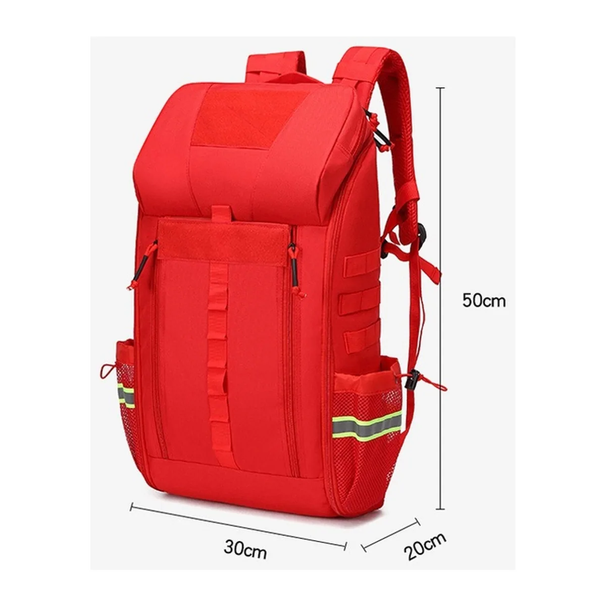 Red/Orange/Black medical emergency backpacks detail view 1 - SKU 09969