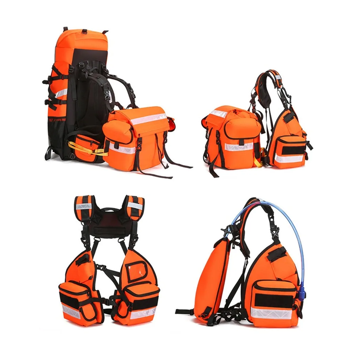 Orange/4PCS SET outdoor rescue backpacks detail view 5 - SKU 09970