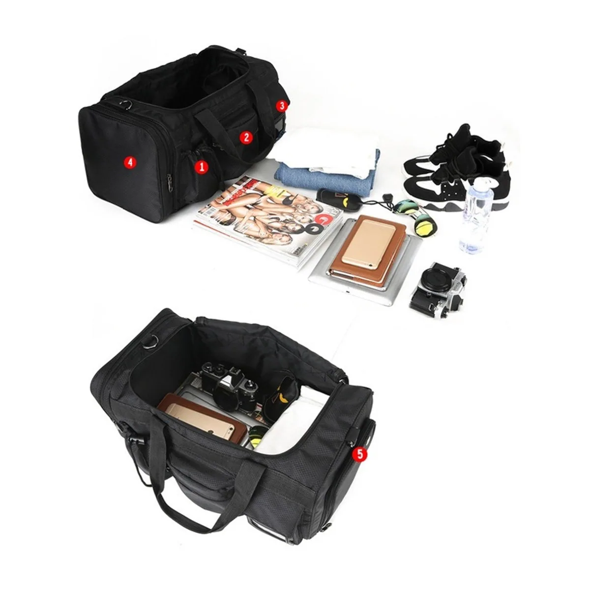 Black medical emergency backpacks detail view 1 - SKU PN0002
