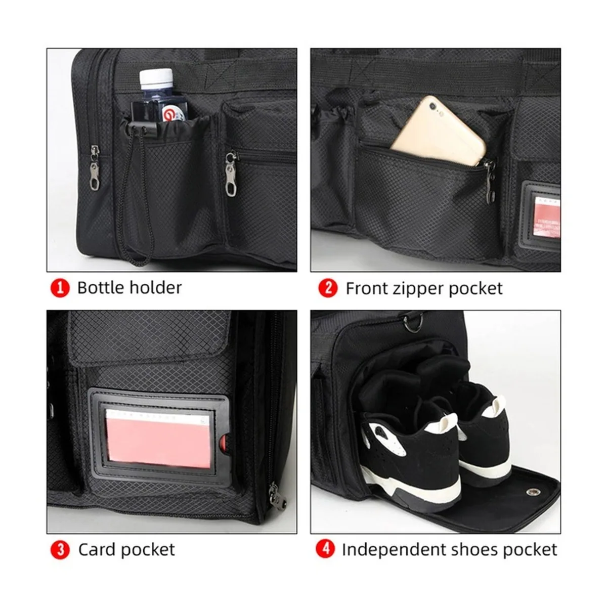 Black medical emergency backpacks detail view 3 - SKU PN0002