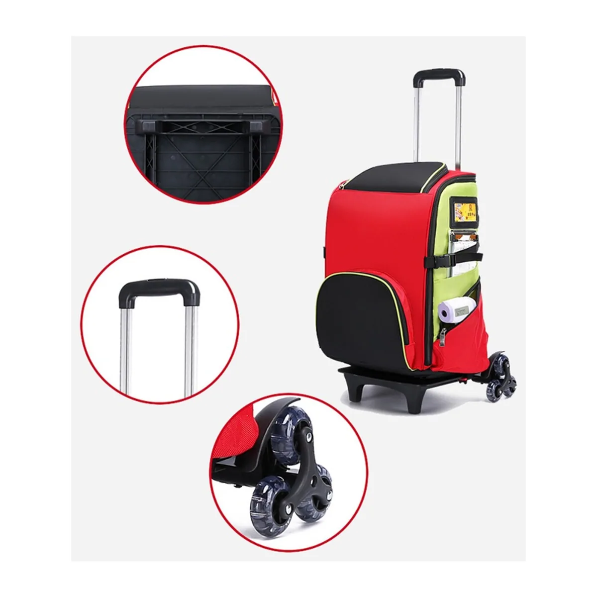 Red/Orange/Black medical emergency backpacks detail view 2 - SKU 09912
